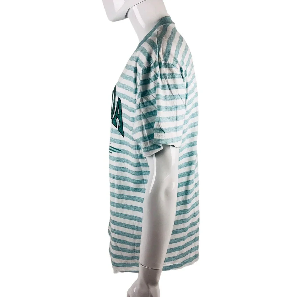 Vintage 1993 Florida Mens XL Shirt One Size Single Stitched Green Flamingo EUC